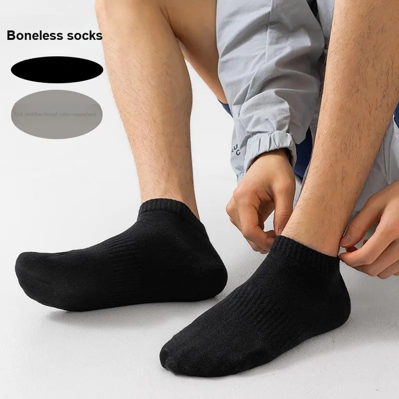 Lan Miao No Show Socks Men's 5 Pack-12