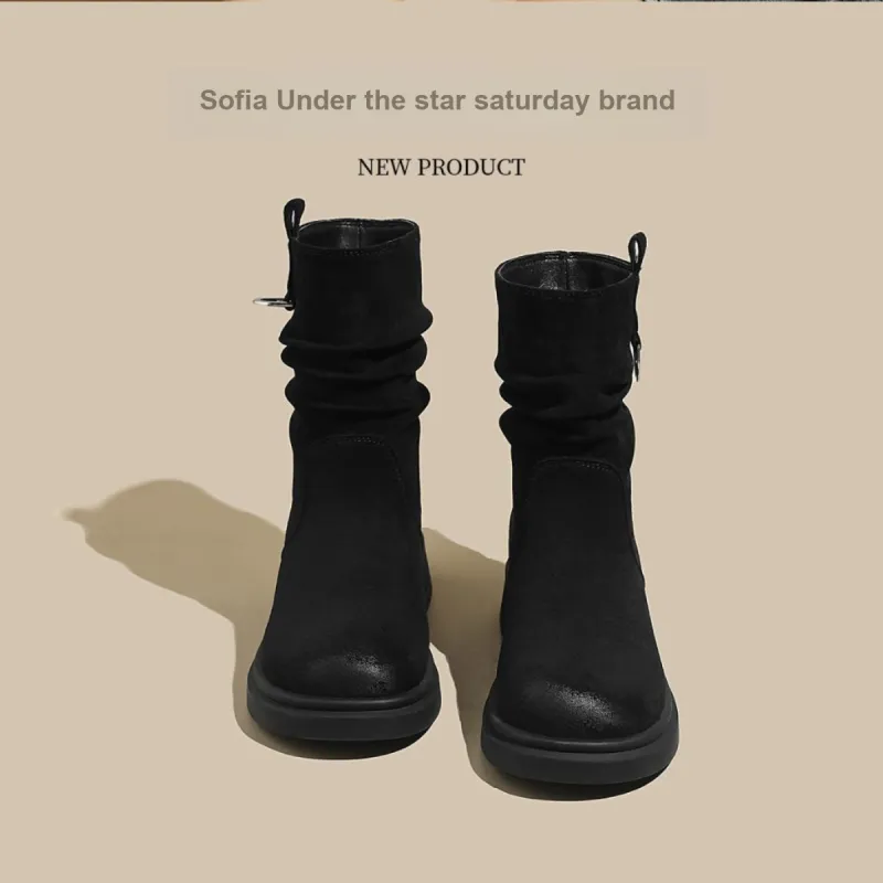 SAFIYA Ankle Boots Women's Black/Brown-1
