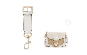 Kim Yeon-sha Cow Leather Bag Strap Shortening Buckle Women's Ecru