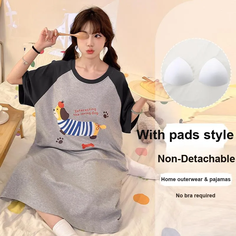 OUSHIBO Nightgown Women's Image Color-2