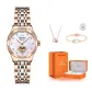 Rose Gold White Band (Luxury Style Box Three-Piece Set)