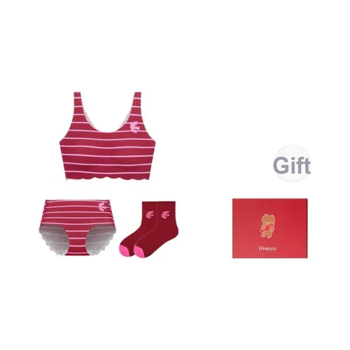 Ubras No Size Series Розовые полосы Цвет Школьный возраст Комплекты нижнего белья