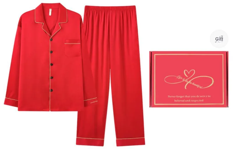MIIOW Honmei Honmei Series Pajama Set Men's Gift Box Set Red-0