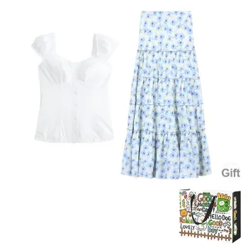 OURUOKE Two Piece Skirt Sets Women's
