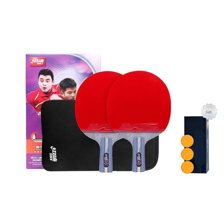 DHS Ping Pong Paddles Unisex All Wood With Carbon Fiber-4