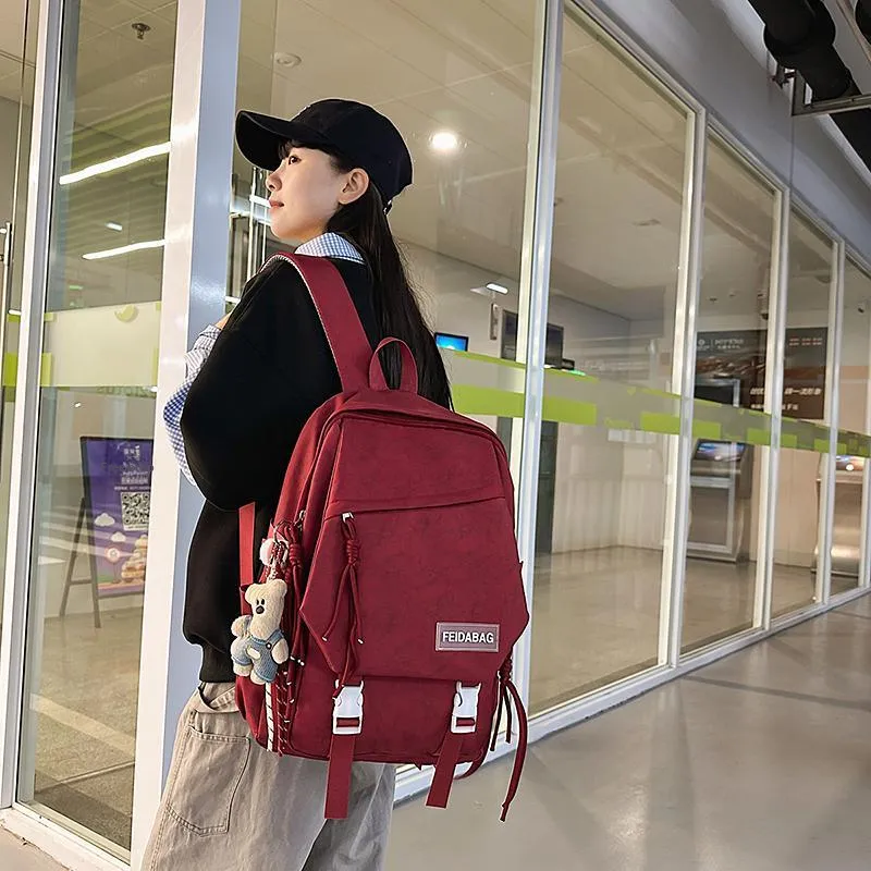 DCLOUD Nylon Backpack Unisex Multicolor-26