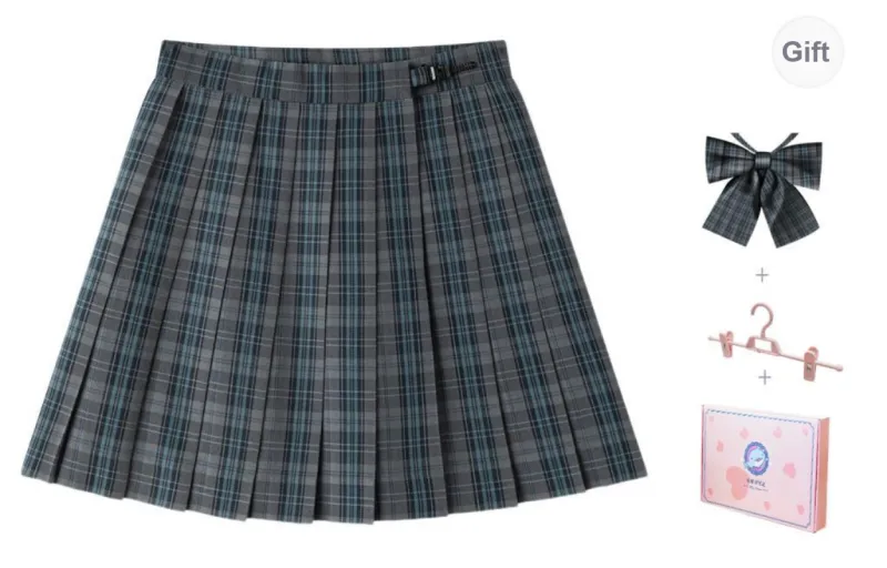 Tokyo Season Casual Short Skirts Women's Gift Box Set Gray Green-1