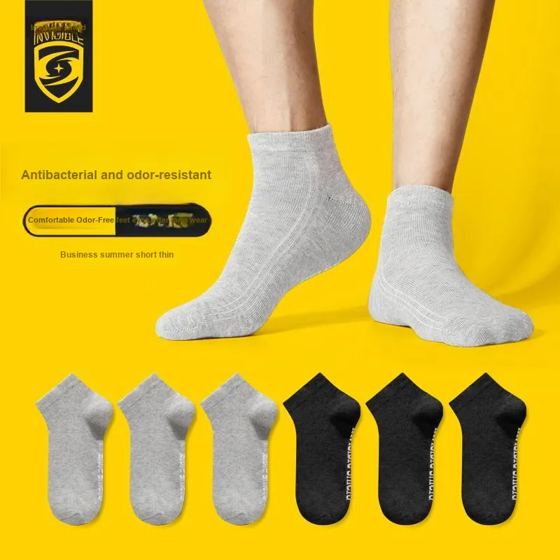 INVISIBLE Ankle Socks Unisex 6 Pack-3