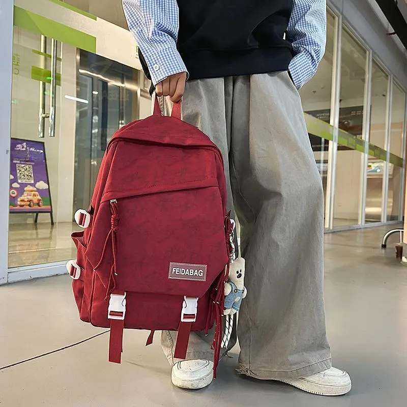 DCLOUD Nylon Backpack Unisex Multicolor-22