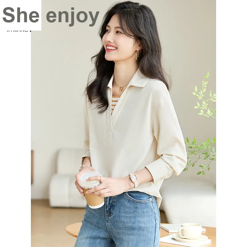She Enjoys Shirt Women's Green/Beige-5
