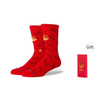 Stance Mid Calf Socks Unisex 1 Pack Red