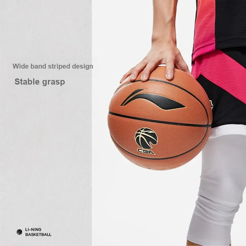 LiNing Microfiber Composite Basketball Orange Brown Size 7 Training Competition Unisex-10