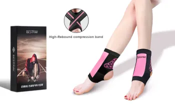 BESTRAY Ankle Braces Soccer Basketball Running Cycling Women's Polyamide Polyester