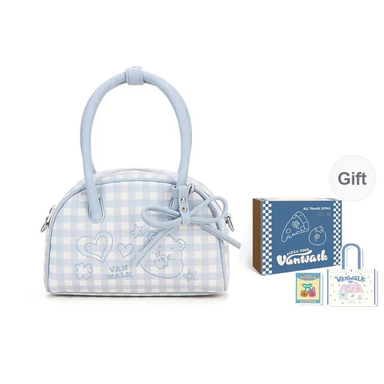 VANWALK × CareBears Collaboration PU With Polyester Boston Bag, Shoulder Bag Regular Women's Multicolor-7