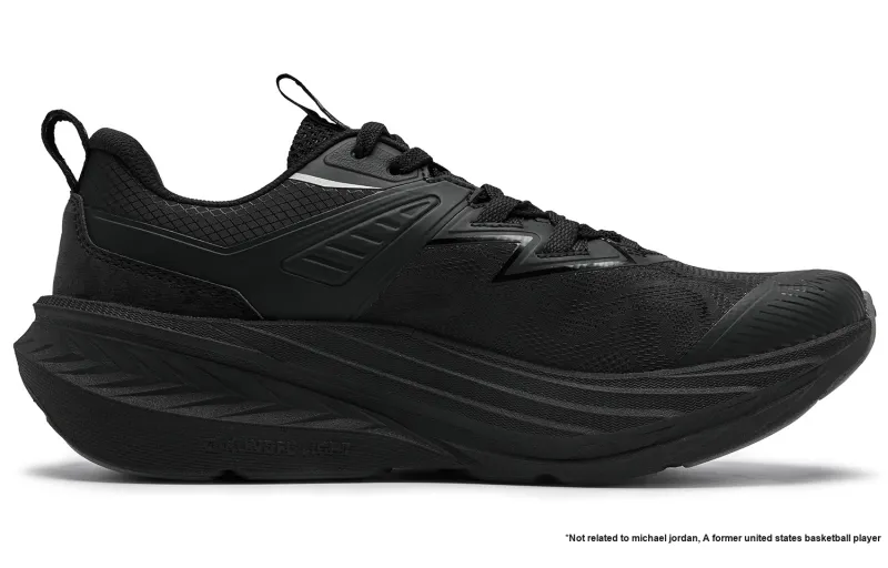 QIAODAN Running Shoes Men Low Top Black/Liquid Silver-1