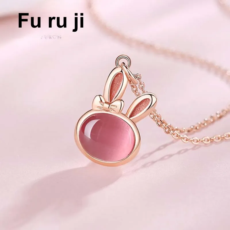 Fu Ru Ji S925 Silver Necklaces Women's-3