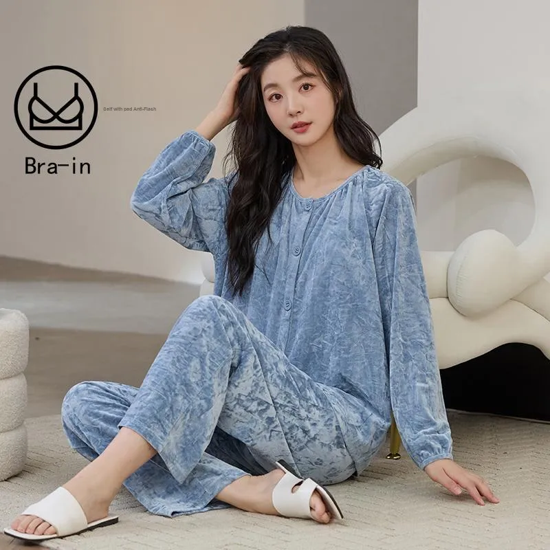 MADALLO Pajama Set Women's Sky Blue-1