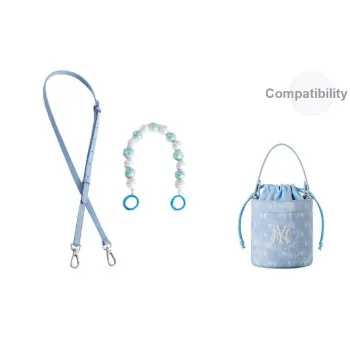 Cow Leather Bag Strap Women's Blue