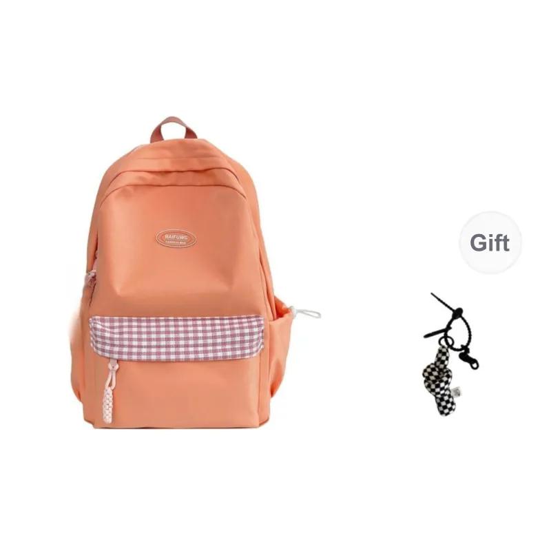 Yalu Nylon Backpack Unisex White/Black/Yellow/Orange/Green-26