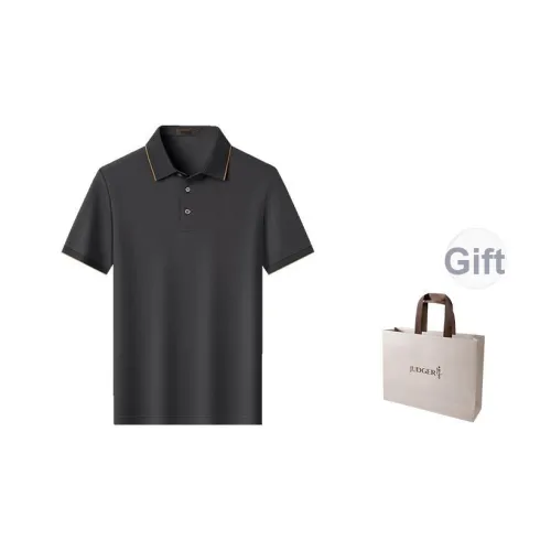 JUDGER Поло Мужское Темно-Серое