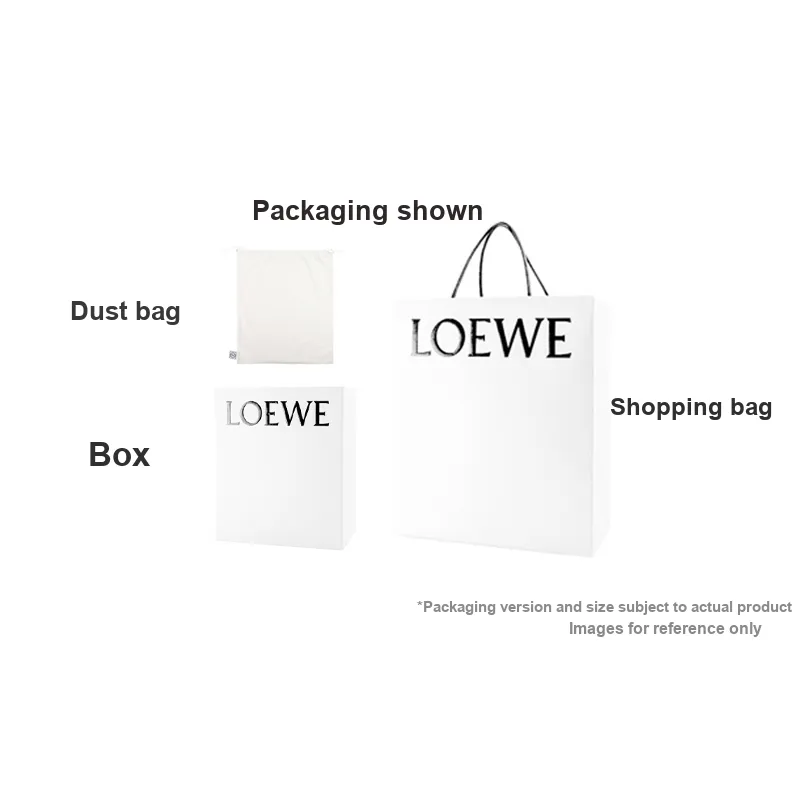 LOEWE Soft Cow Leather Bucket Bag, Shoulder Bag, Crossbody Bag, Handbag Mini Women's Khaki Green-8