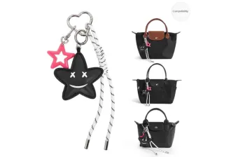 Lan Bao Fan Metal Alloy, Woven Bag Charm Bag Merch Women's Black