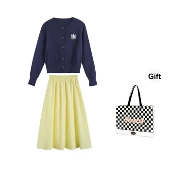 STARFEI Skirt Set Women's Yellow