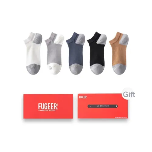 FUGEER Низкие носки Мужская коробка 5 пар