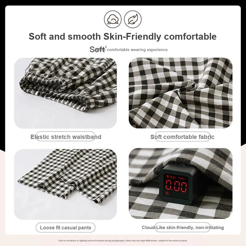 OUSHIBO Pajama Pants Women's Image Color-2