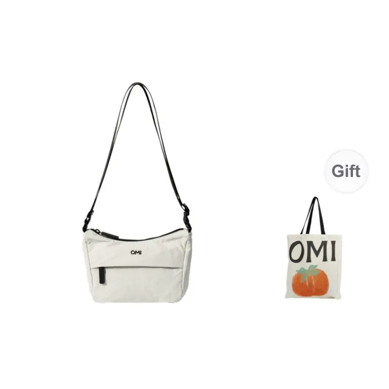 OMI Polyamide Shoulder Bag, Crossbody Bag Regular Unisex Black/Light Gray-6