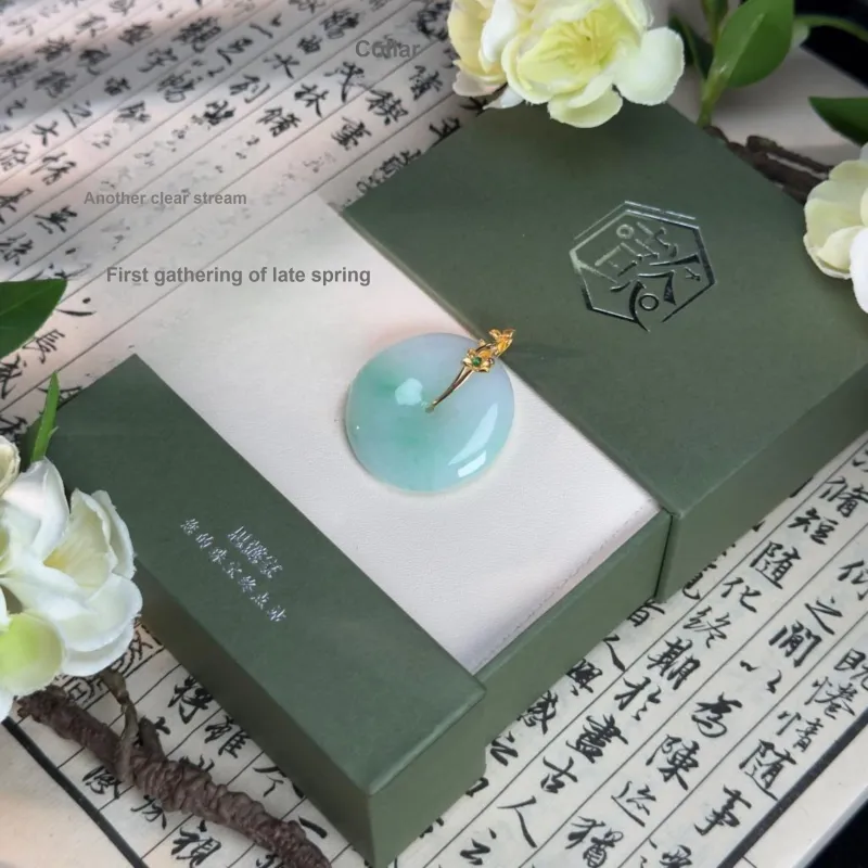 SIYIJIA Glutinous Jade Jadeite Pendants Unisex-3