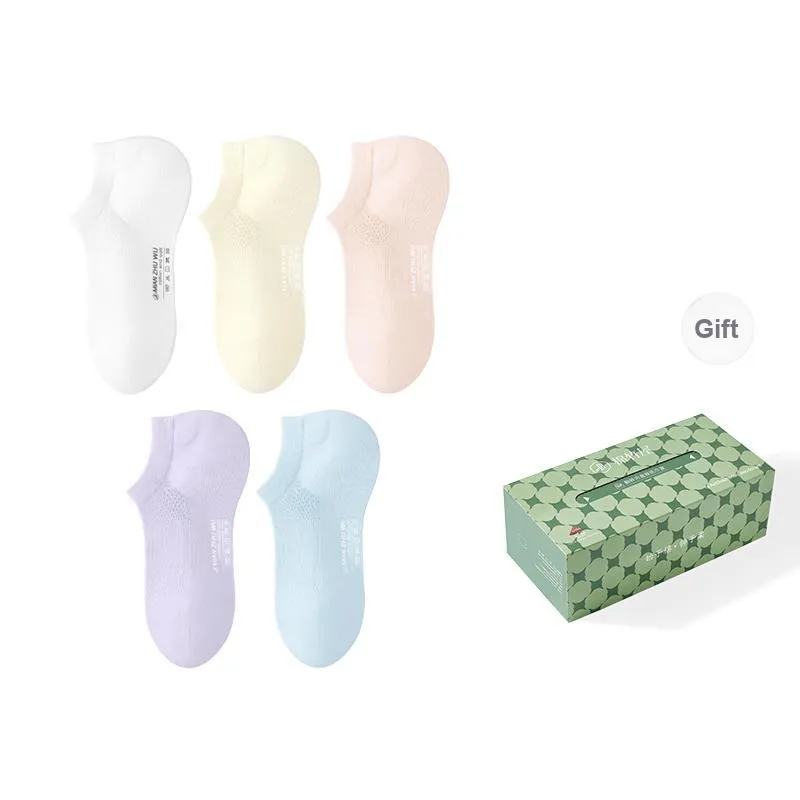 B&C.Room SS24 Ankle Socks Spring Summer Women's 5 Pack-35