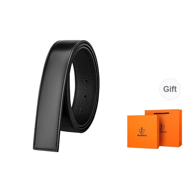 Jaylen Oos Headless Belt Compatible With Pants Belt Top Grain Cow Leather Leather Belts Men's 3.5cm-12