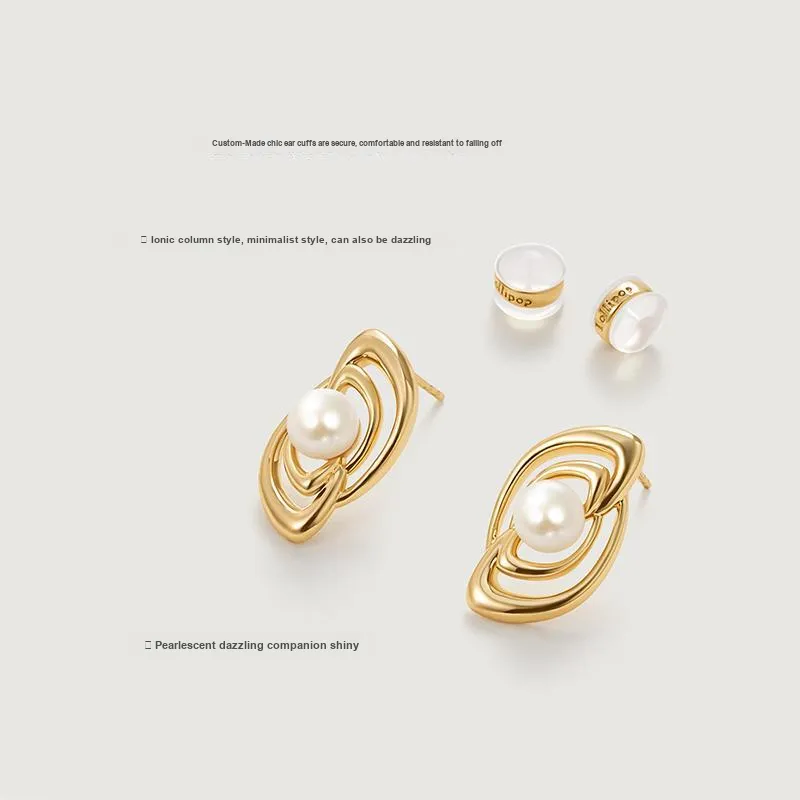 Amber Lollipop Pearl Earrings Women's-1