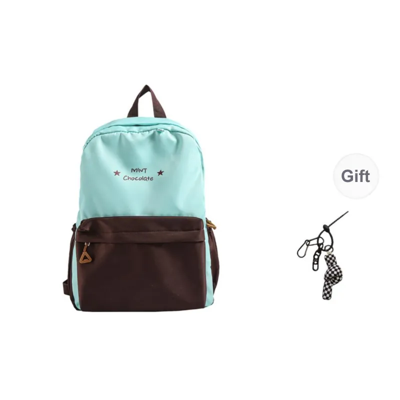 KAMLUI Nylon Fabric Backpack Regular Unisex Transparent/Coffee/Blue-7