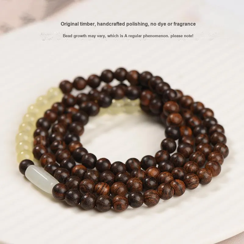 RIXIANGWAN Fragrance Agarwood Bracelets Unisex-3
