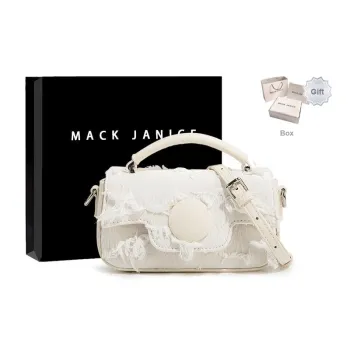 MACKJANICE Polyurethane Handbag Shoulder Bag Crossbody Bag Regular Women's Fringe White