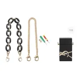 Saint Laurent Perfume 선물 포장 Relic 핸들 체인 37cm + 골드 톤 장식 체인 30cm [개조된 도구 포함]