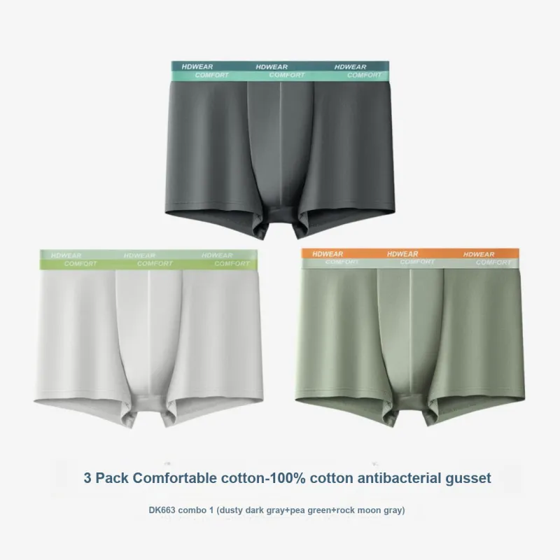 Red Bean Underpants Men's Shopping Bag 3 Pack-1