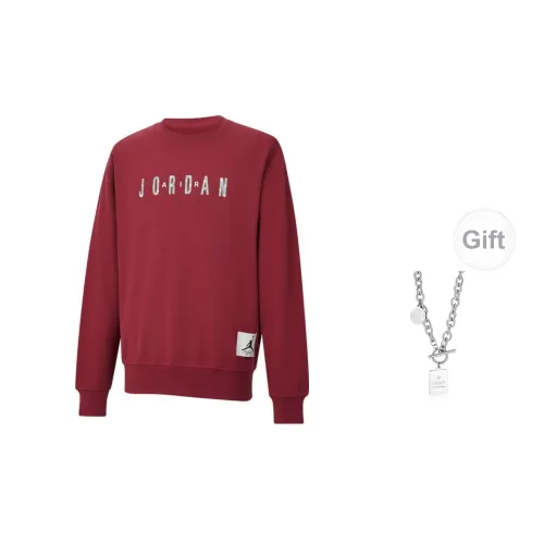 Jordan Year Of The Dragon CNY Series Sweatshirts Unisex Japanese Red Cedar Includes Necklace