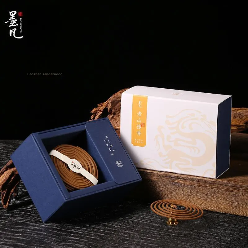 MOSFANTAL India Laoshan Sandalwood Incense For Home Use Indoor Long Lasting Coil Incense 40 Discs-2