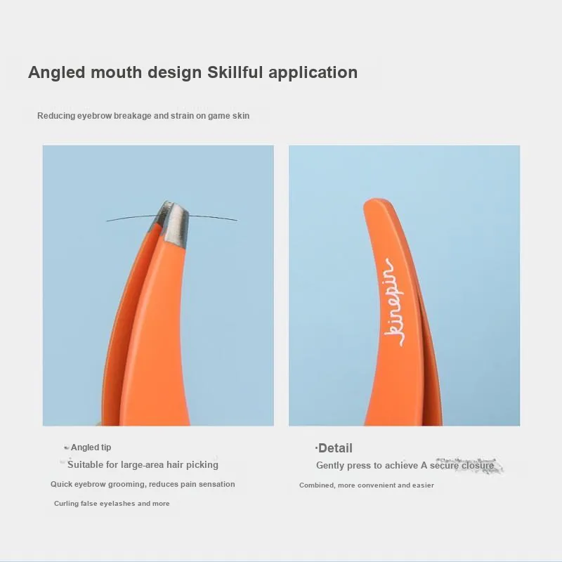 KINEPIN Leaf Shaped Eyebrow Clip Make up Tools Multifunction Crank-2