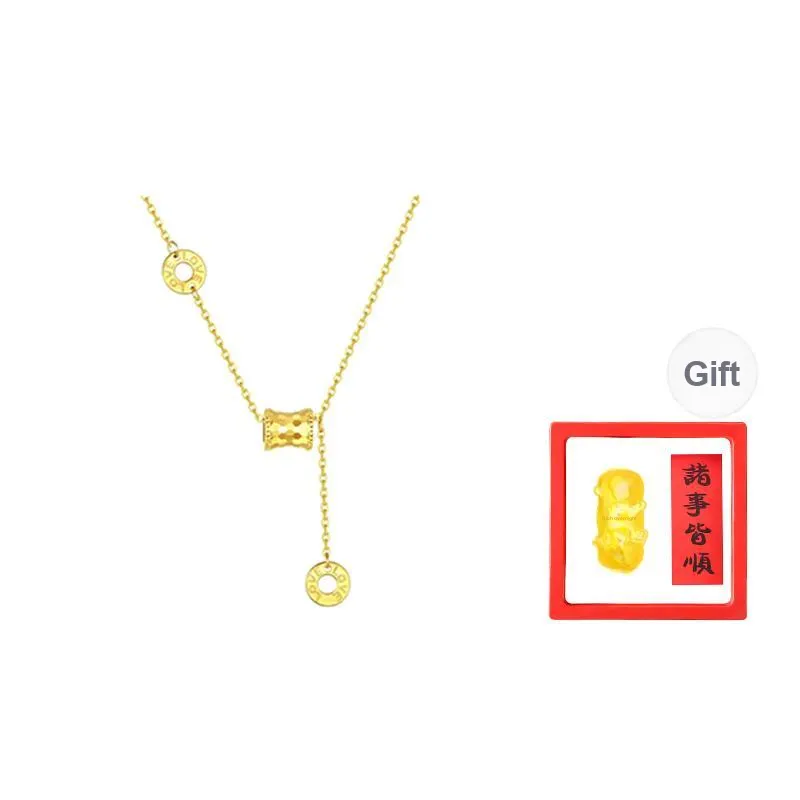 Chongqing Gold Store S925 Silver Necklaces Women's-0