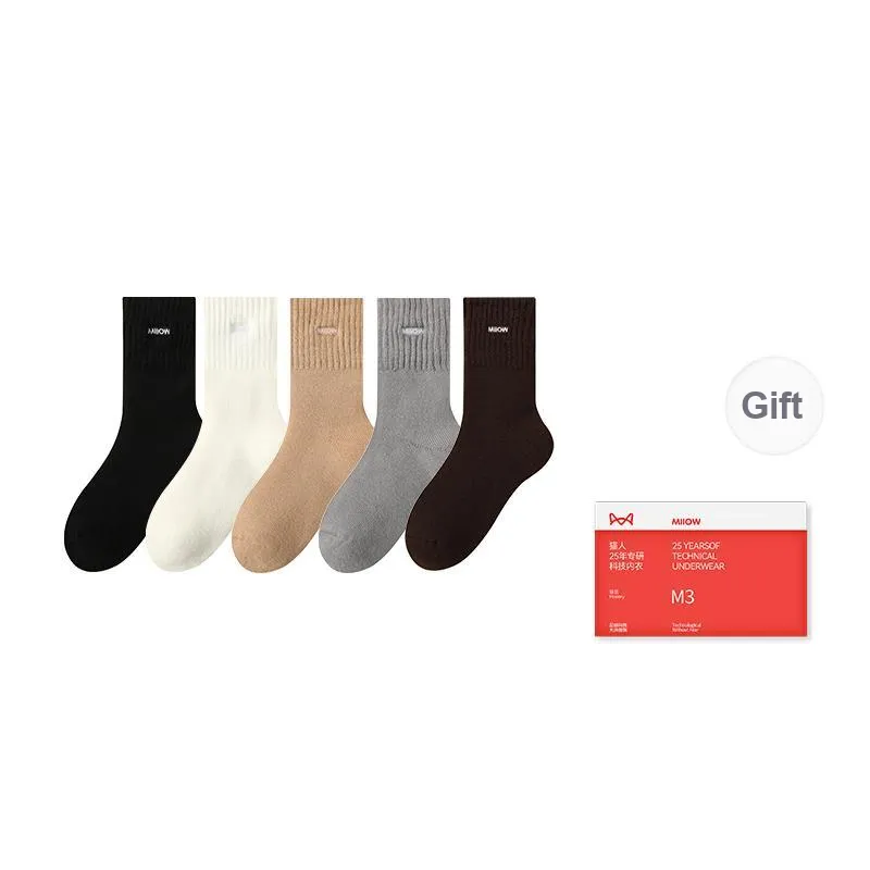 MIIOW Trend Party Series Mid Calf Socks Men's Shopping Bag Combo Set-13