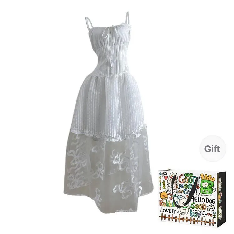 BVODE Slip Dresses Women's White Shopping Bag-0