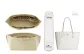 [Two-Piece Set]Beige Liner+Glacier White Shoulder Pads