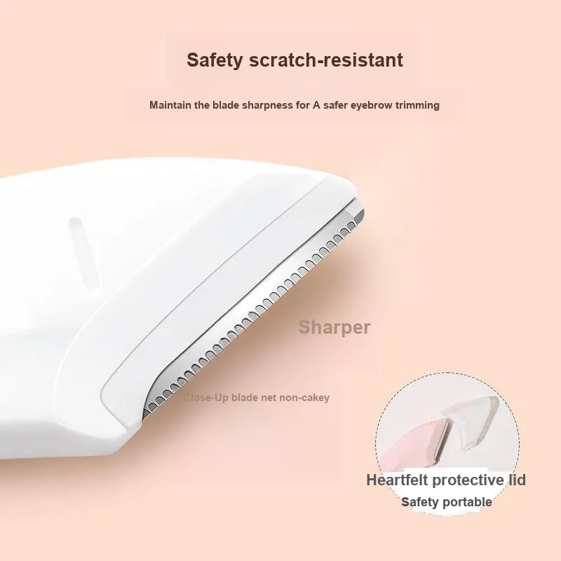 Oeiez Crescent Eyebrow Razor Blade Beginner Magnifying Anti Gouging Eyebrow Trimming Set Make up Tools-3