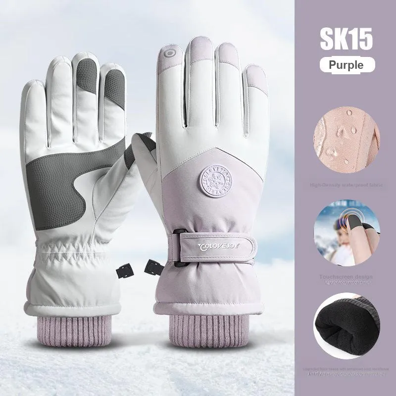 SMILING SHARK Ski Gloves Mittens-1