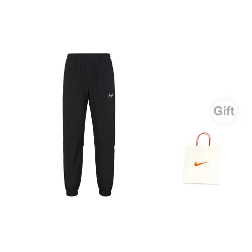 Nike Casual Pants Men Black Cuffed Long Pants+Gift Bag