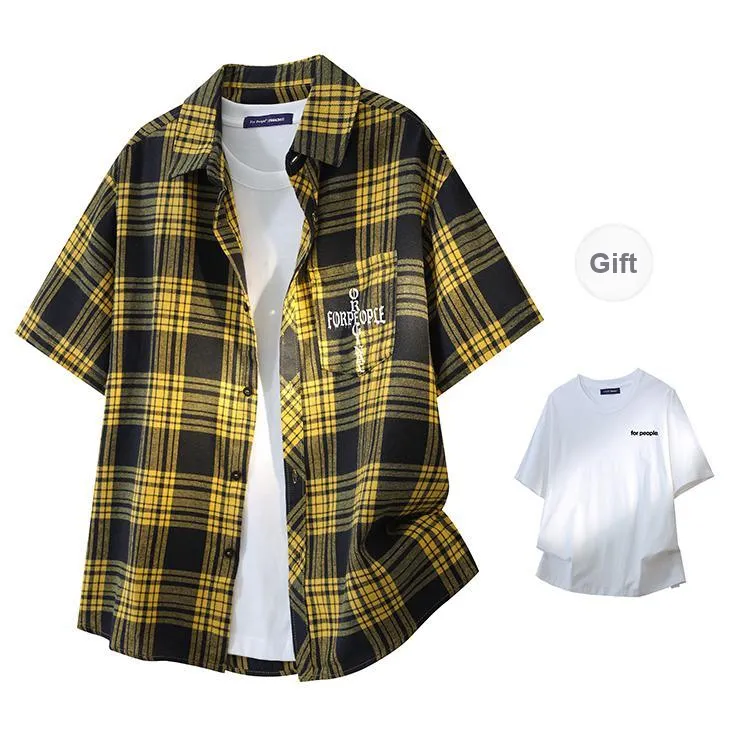 FAX FOR FMACM Shirt Unisex Yellow Plaid-6